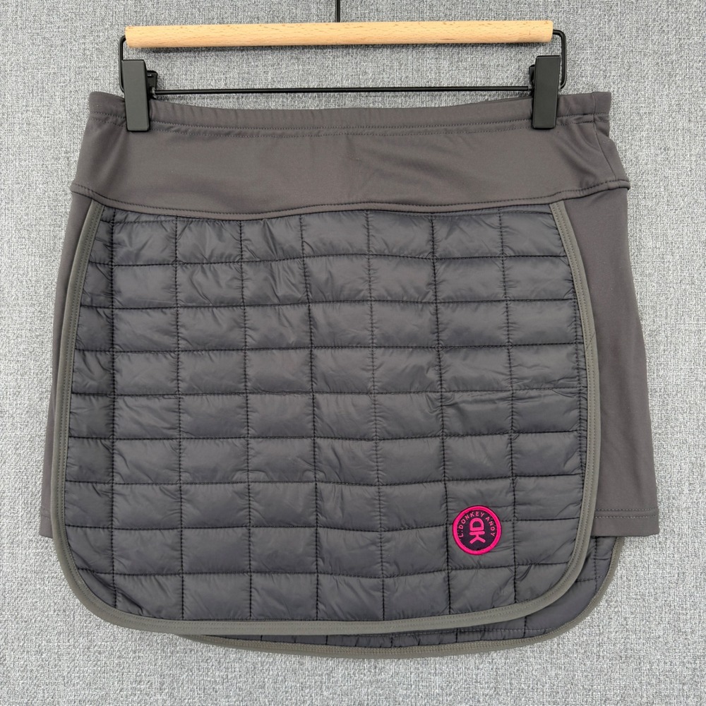 Little Donkey Andy Womens Padded Quilted Insulated Skirt Gray Small Running Golf